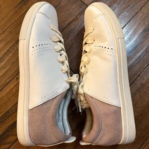 SKECHERS Moda‎ Street White and Pink Womens Size 9.5 Shoes Sneakers